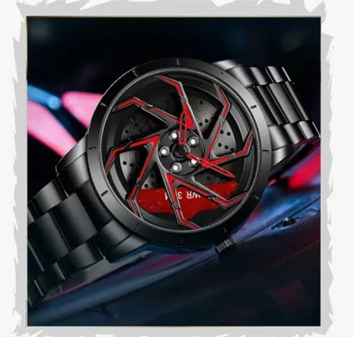 360° rotating wheel watch new style