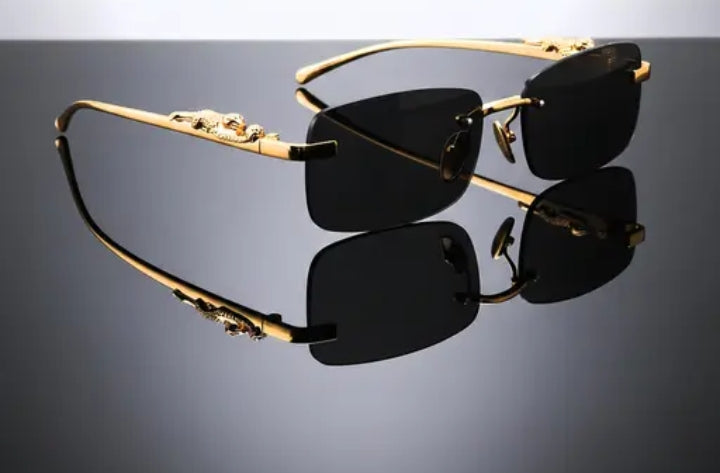 Unisex Rimless Google Metal Rectangular , UV Protected "MC STAN" Sunglasses (pack of 1)